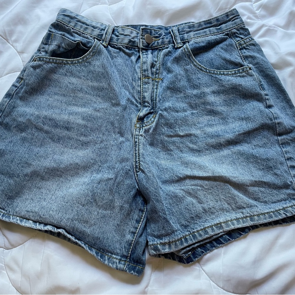 SHEIN High-Waisted Denim Mom Shorts